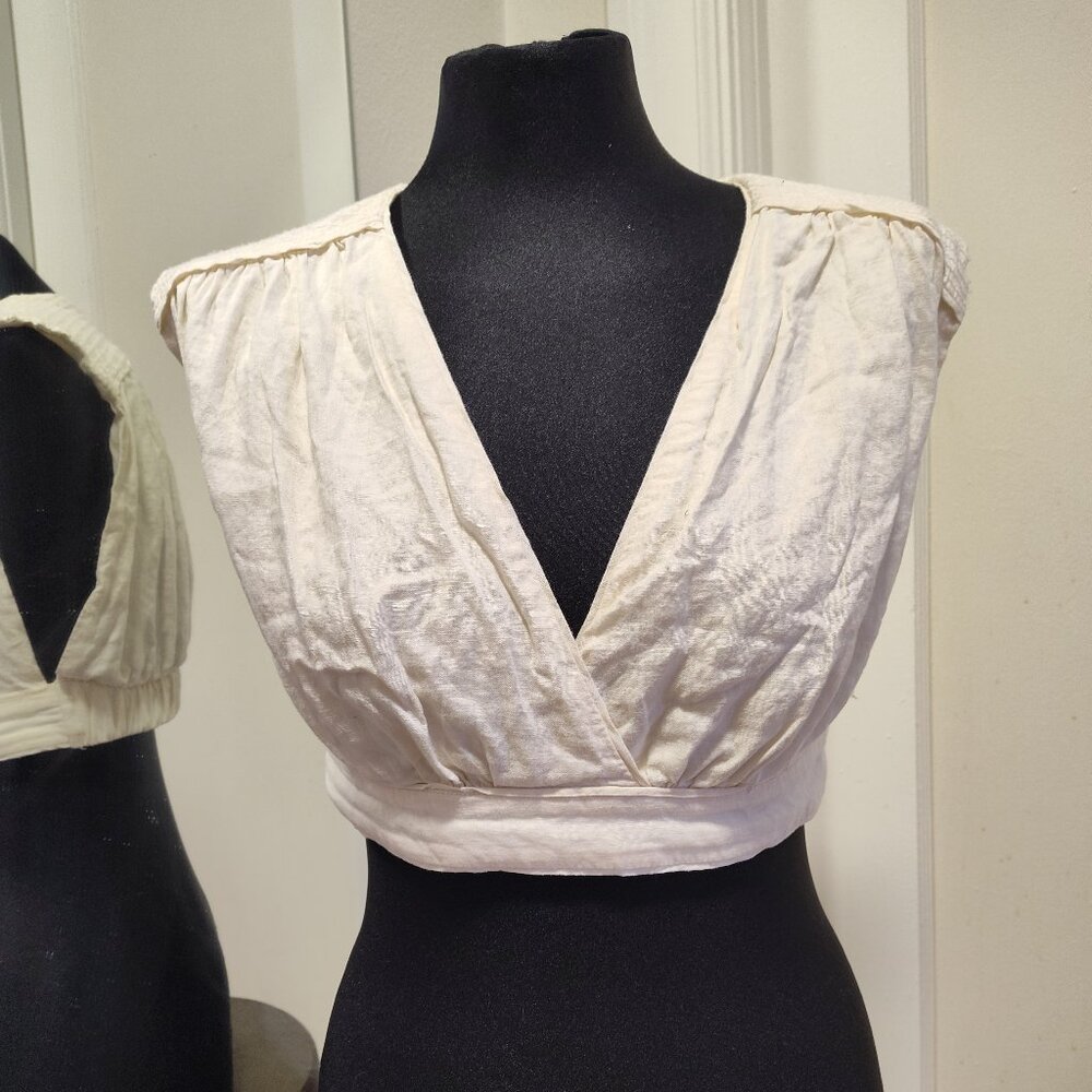 Urban Outfitters Linen Crop Top